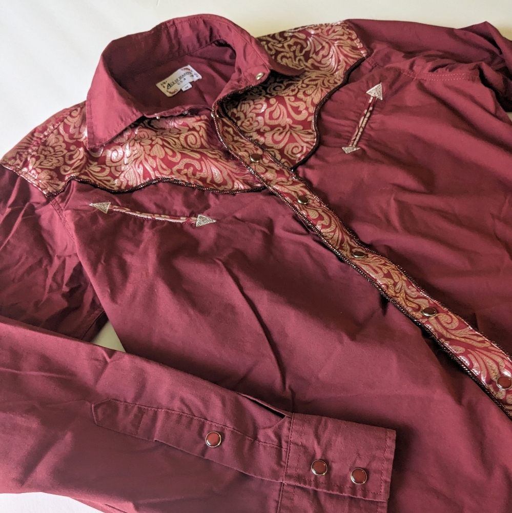Burgundy Rodeo Shirt